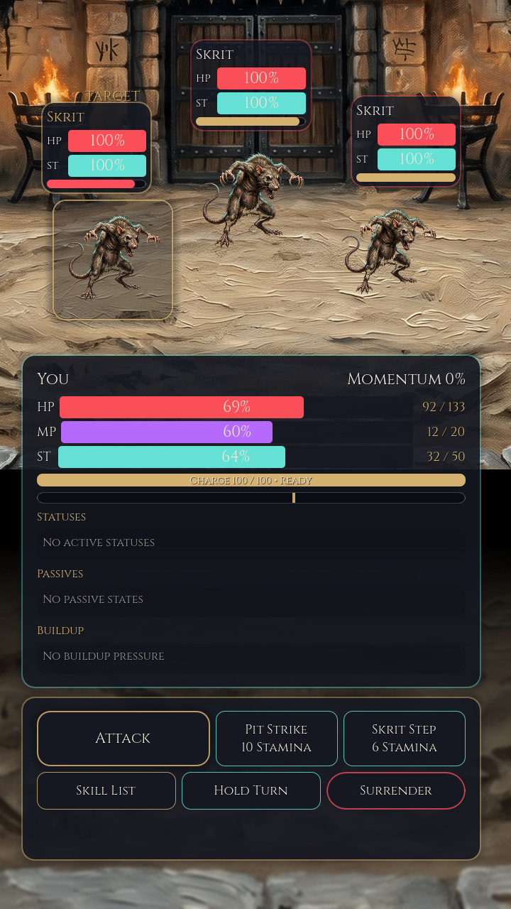 The Vathir Dominion: First Pit combat screenshot